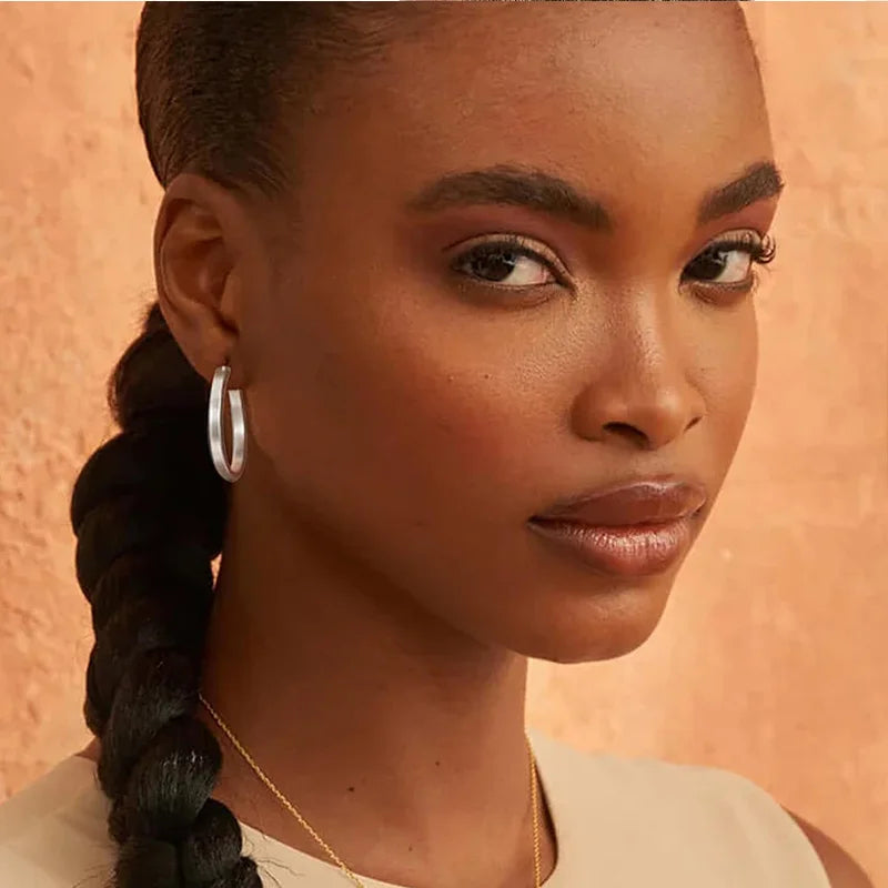 Silver Hoop Earrings