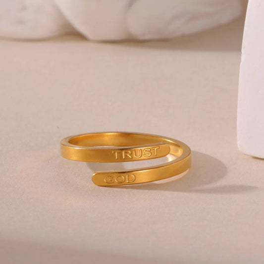 Trust God Ring